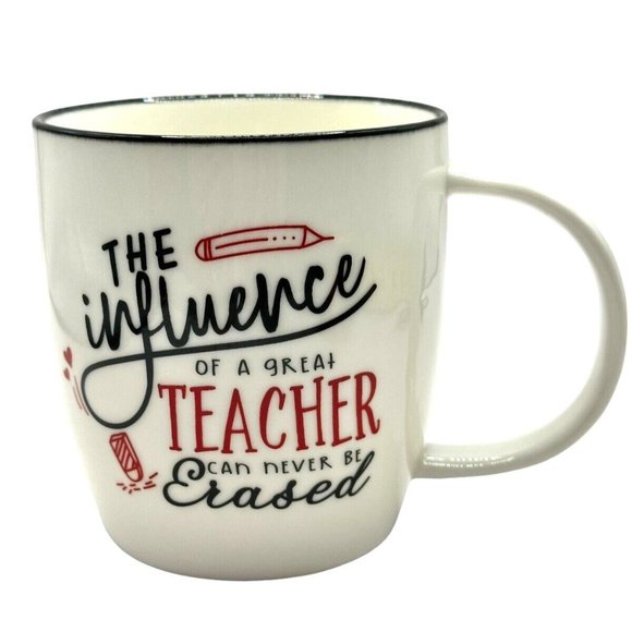ElegantPark Mug Teacher Gift The Influence of a Teacher Can't Be Erased 13 oz - Picture 1 of 9